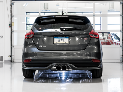 AWE Tuning Ford Focus ST Track Edition Cat-Back Exhaust - Diamond Black Tips