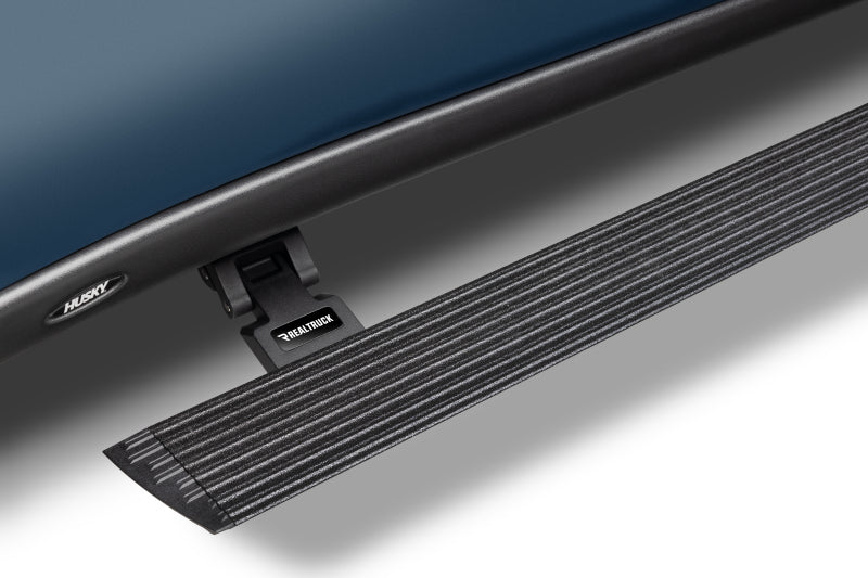 Go Rhino RealTruck 19-25 Chevy Silverado 1500 CC 4dr VoltStep Electric Running Board Kit - Bedliner Coating