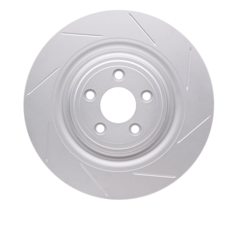 DFC 08-09 Jaguar XKR Left Rear GeoSPEC Coated Rotor - Slotted
