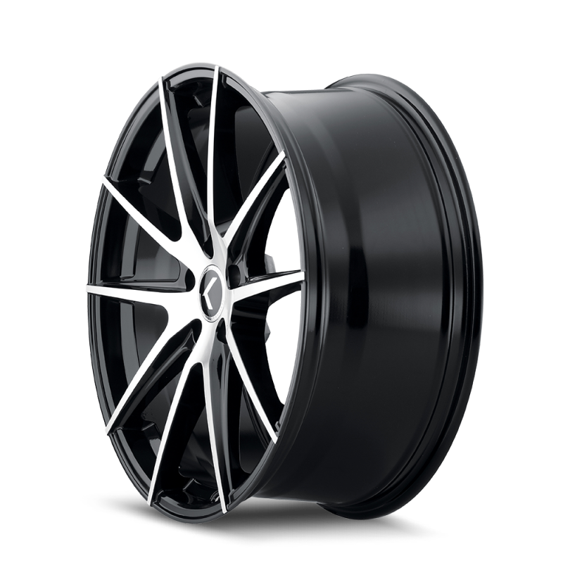 Kraze Wheels Kraze KR193 Turismo 20x8.5 / 5x115 BP / 38mm Offset / 72.62mm Hub Gloss Black Machined Wheel