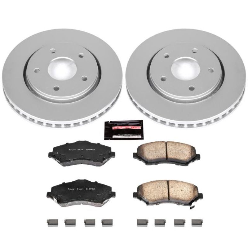 PowerStop Power Stop 08-16 Chrysler Town & Country Front Z17 Evolution Geomet Coated Brake Kit