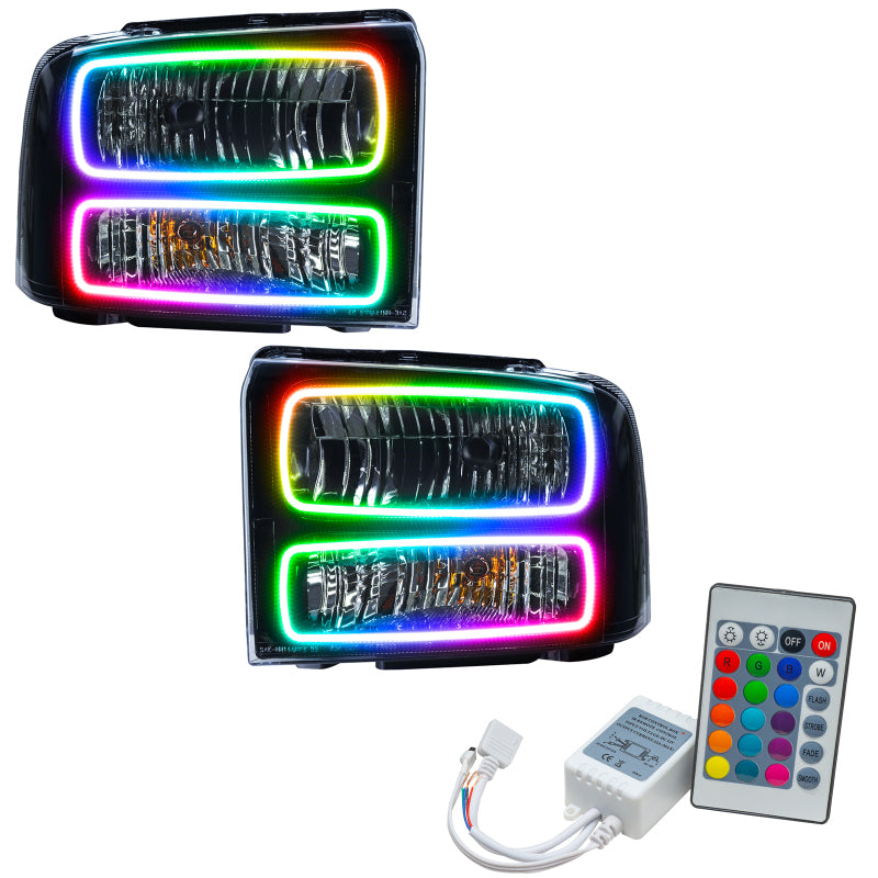 ORACLE Lighting Oracle 05 Ford Excursion SMD HL - Black - ColorSHIFT w/ Simple Controller