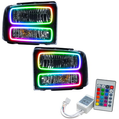 ORACLE Lighting Oracle 05 Ford Excursion SMD HL - Black - ColorSHIFT w/ Simple Controller
