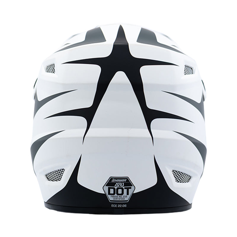 Answer 26 AR1 Mototown Helmet Glossy White/Grey/Black - 2XL