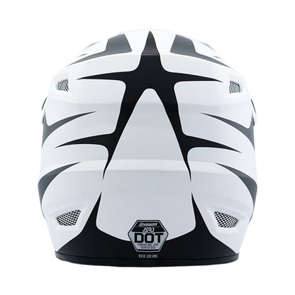 Answer 26 AR1 Mototown Helmet Glossy White/Grey/Black - 2XL