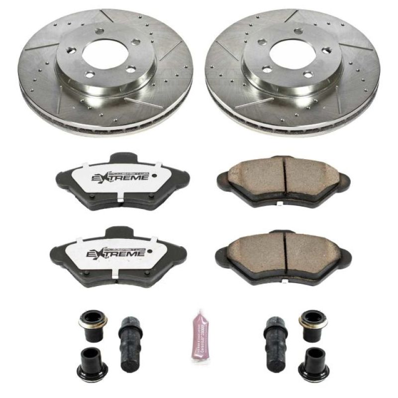 PowerStop Power Stop 93-97 Ford Thunderbird Front Z26 Street Warrior Brake Kit