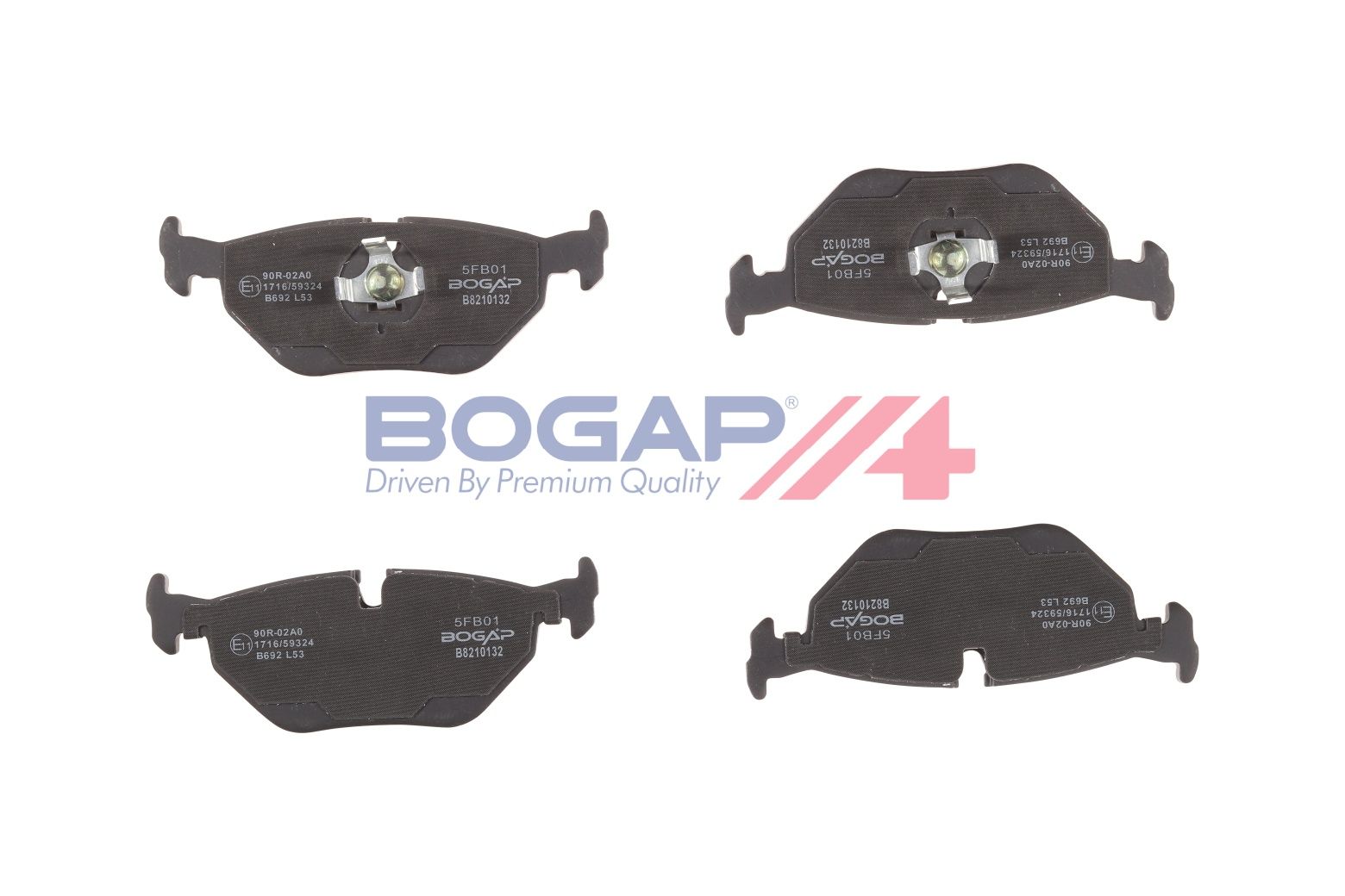 BOGAP B8210132 Brake Pad Set, Disc Brake