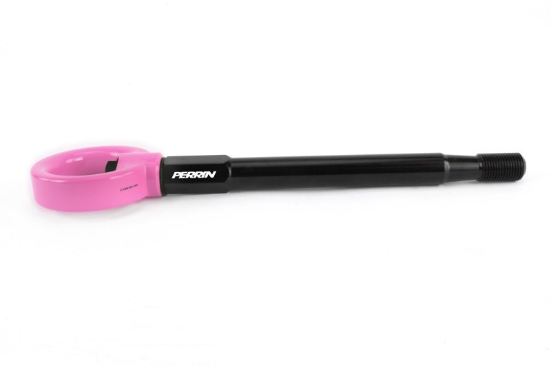 Perrin Performance PERRIN 08-14 Subaru WRX & STI / 08-11 Impreza / 05-09 Legacy Tow Hook Kit (Front) - Hyper Pink