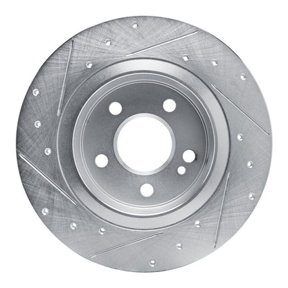 R1 Concepts R1 19-26 Mercedes-Benz A200 (Mexico) Rear Right Drilled & Slotted Silver Brake Rotor