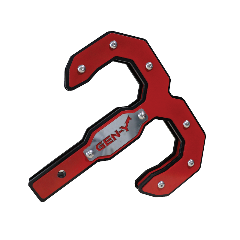 GEN-Y Hitch Gen-Y Hulk 2.5 32K Tow Hook 2.5in Shank - Black/Red