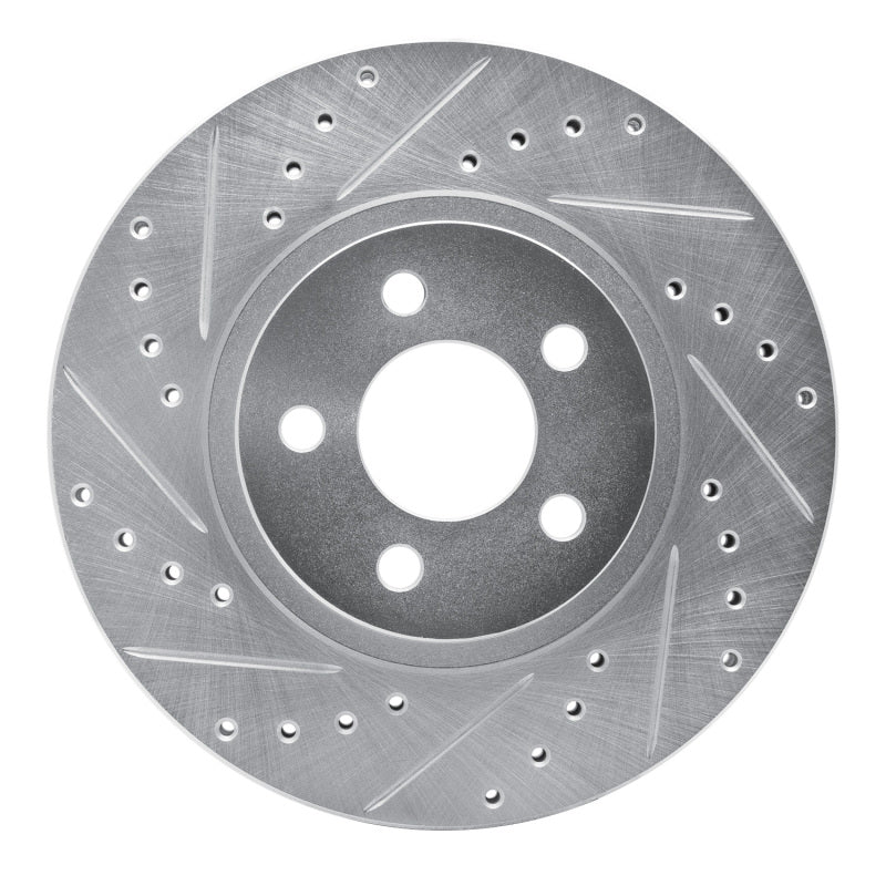 R1 Concepts R1 01-10 Chrysler PT Cruiser Front Left Drilled & Slotted Silver Brake Rotor