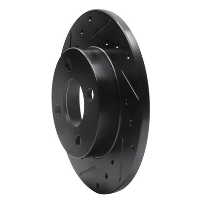 R1 Concepts R1 81-87 Renault ALLIANCE Front Left Drilled & Slotted Black Brake Rotor