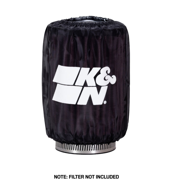 K&N Engineering K&N Round Straight - Black - 3.5in ID x 5in H - PreCharger Air Filter Wrap Blue