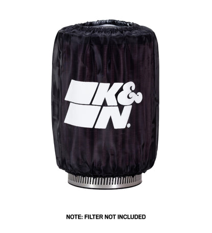 K&N Engineering K&N Round Straight - Black - 3.5in ID x 5in H - PreCharger Air Filter Wrap Blue