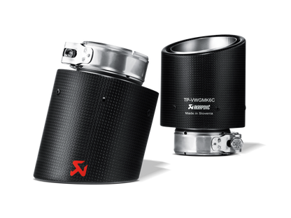 Akrapovic Akrapovic 09-12 Volkswagen Golf GTD (VI) Tail Pipe Set (Carbon)