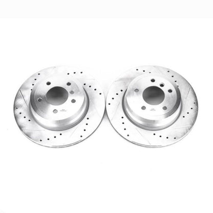 PowerStop Power Stop 08-13 BMW 135i Rear Evolution Drilled & Slotted Rotors - Pair