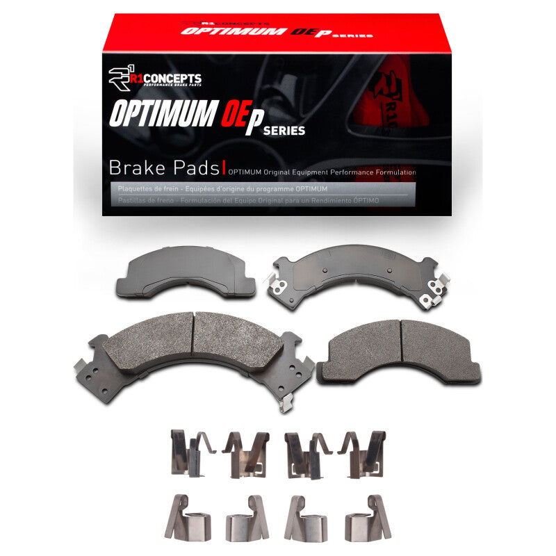 R1 Concepts R1 88-97 Chevrolet W3500 Gas Engine Front Optimum OE Pads & Hardware Kit