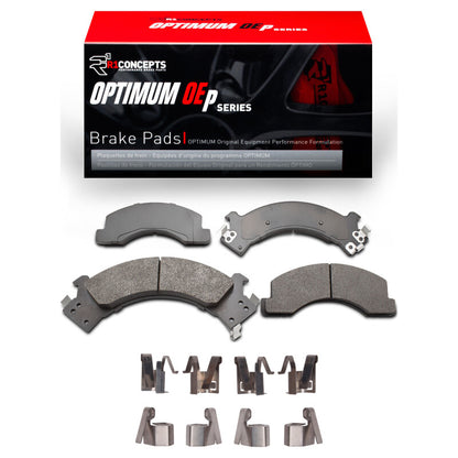 R1 Concepts R1 88-97 Chevrolet W3500 Gas Engine Front Optimum OE Pads & Hardware Kit