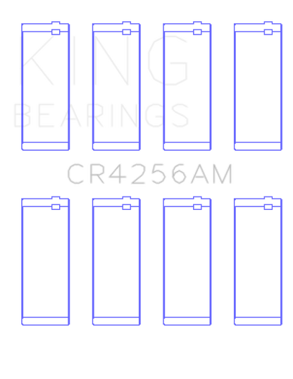 King Engine Bearings Chrysler 148/148 Turbo DOHC 16V/Jeep 148 DOHC 16V Rod Bearing Set - Size STD