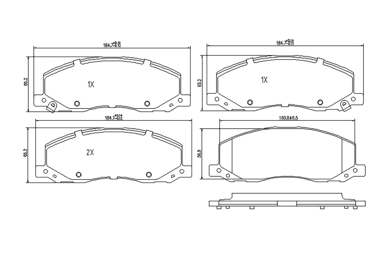 BOGAP L8210118 Brake Pad Set, Disc Brake