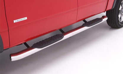 Lund 15-17 Chevy Colorado Crew Cab 5in. Curved Oval SS Nerf Bars - Polished
