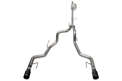 CORSA Performance Corsa 2022-2025 Ford F-150 SuperCrew/5.5ft Bed 5.0L V8 Sport Cat-Back Dual Rear Exit-Black PVD