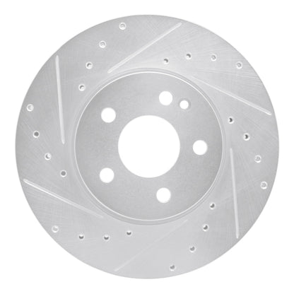 R1 Concepts R1 16-23 Mercedes-Benz Viano (Mexico) Front Left Drilled & Slotted Silver Brake Rotor