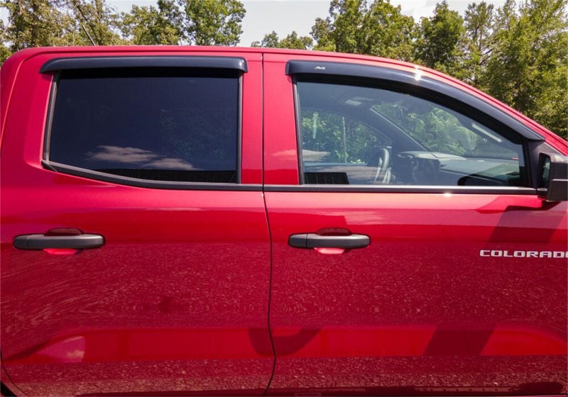 AVS 2023 Chevrolet Colorado / GMC Canyon Ventvisor Outside Mount Window Deflectors 4pc - Smoke