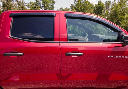 AVS 2023 Chevrolet Colorado / GMC Canyon Ventvisor Outside Mount Window Deflectors 4pc - Smoke