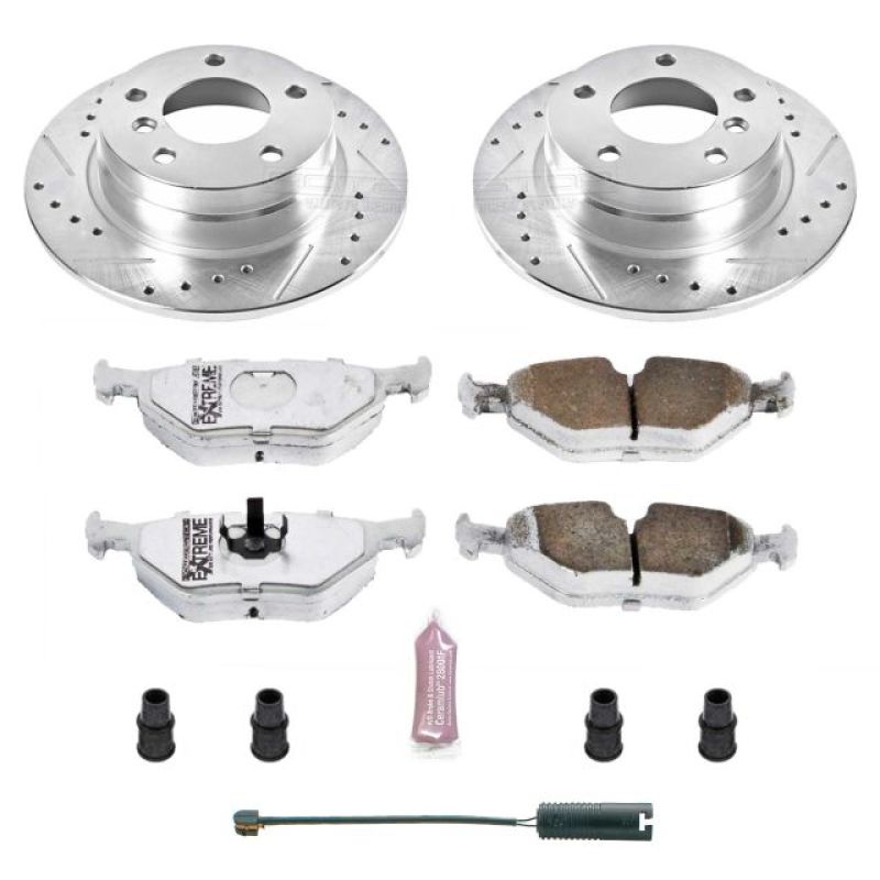PowerStop Power Stop 92-98 BMW 318i Rear Z26 Street Warrior Brake Kit