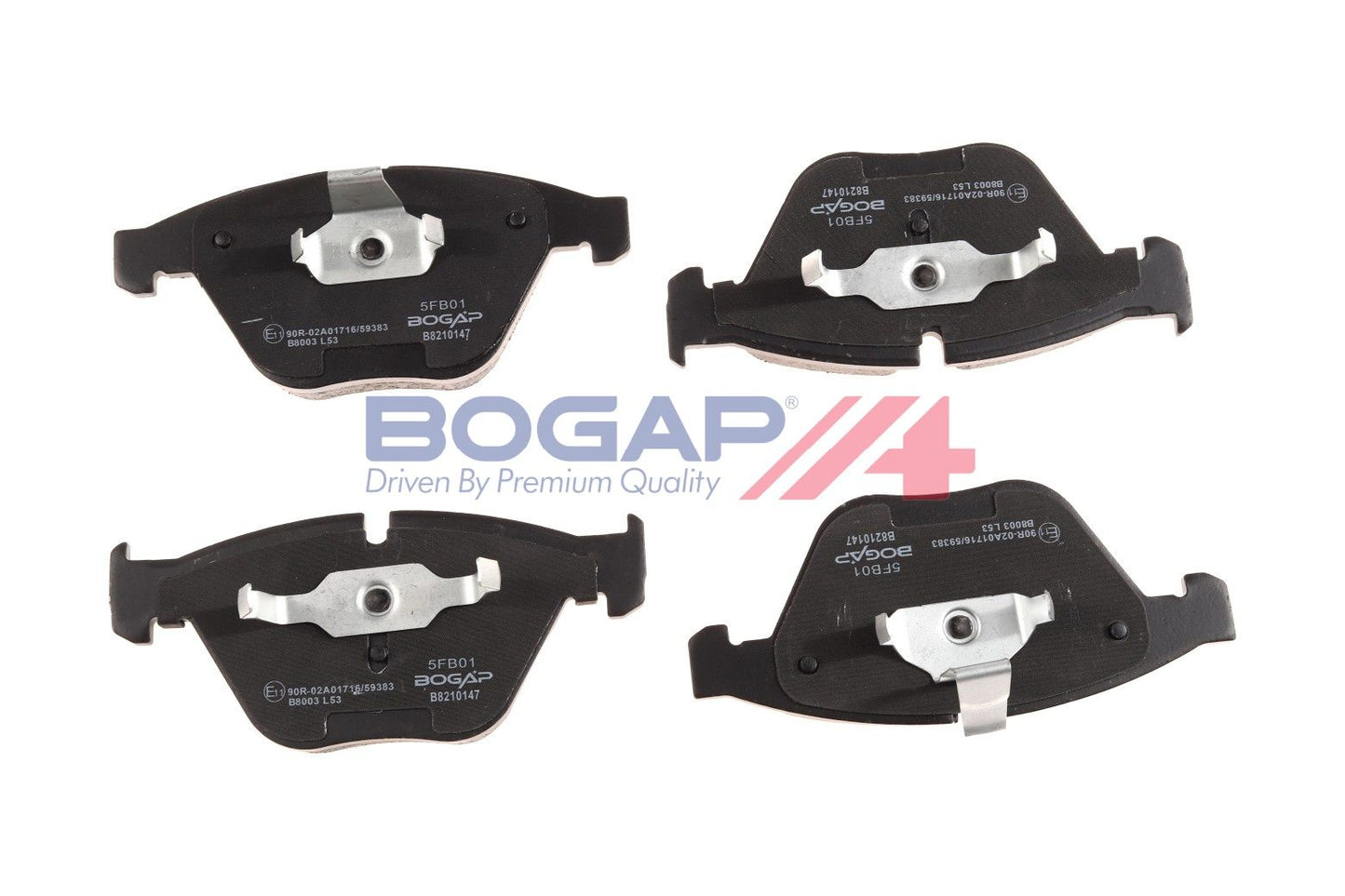 BOGAP B8210147 Brake Pad Set, Disc Brake