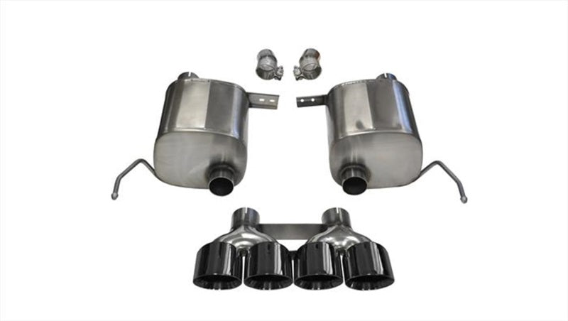 CORSA Performance Corsa 14-19 Chevy Corvette C7 Coupe 6.2L V8 AT/MT 2.75in Valve-Back Dual Rear Exit Black Xtreme Exht