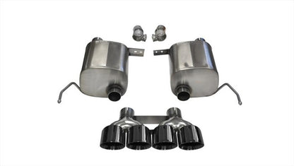 CORSA Performance Corsa 14-19 Chevy Corvette C7 Coupe 6.2L V8 AT/MT 2.75in Valve-Back Dual Rear Exit Black Xtreme Exht