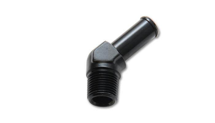 Vibrant 3/4 NPT to 3/4in Barb Straight Fitting 90 Deg Adapter - Aluminum