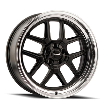 Ridler Wheels Ridler 610 20x10 / 5x120.65 BP / 0mm Offset / 83.82mm Hub Matte Black Polished Wheel