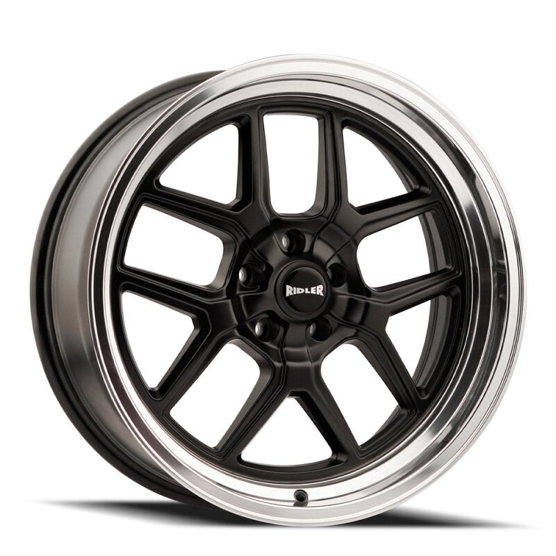 Ridler Wheels Ridler 610 20x8.5 / 5x127 BP / 0mm Offset / 83.82mm Hub Matte Black Polished Wheel