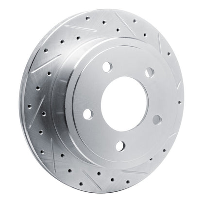 R1 Concepts R1 03-03 Dodge Ram 1500 Van Rear Right Drilled & Slotted Silver Brake Rotor