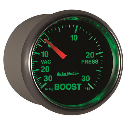 Autometer GS 52mm 30 In Hg.-Vac/30 PSI Mechanical Vacuum/Boost Gauge