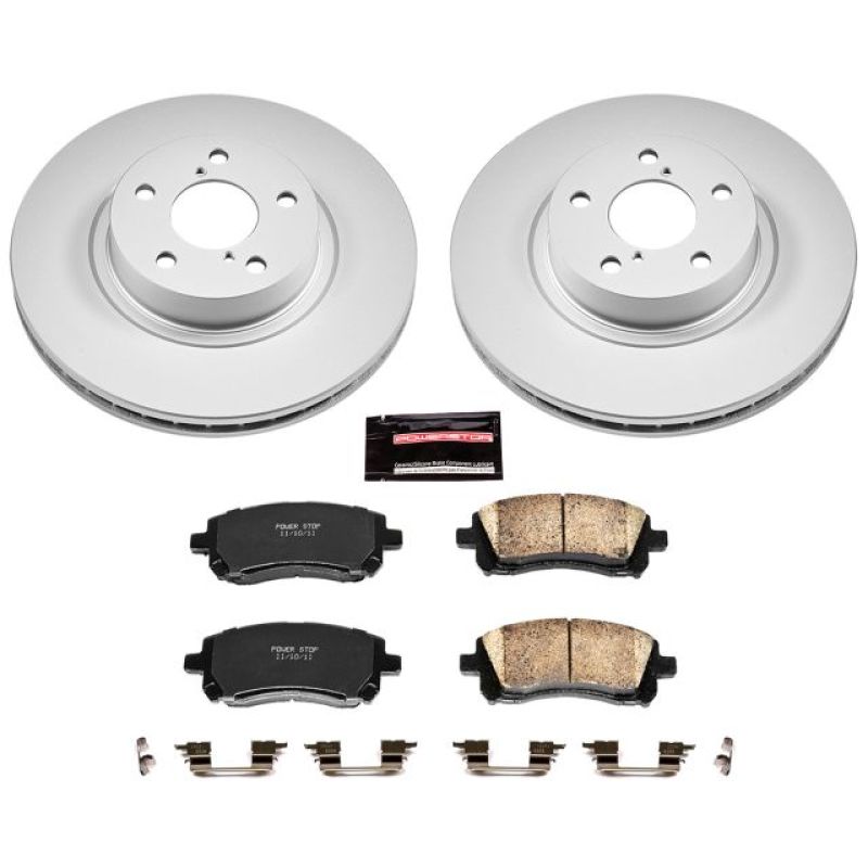 PowerStop Power Stop 98-02 Subaru Forester Front Z17 Evolution Geomet Coated Brake Kit