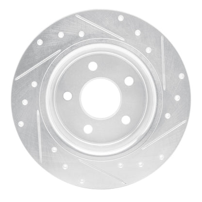 R1 Concepts R1 01-06 Mercedes-Benz A190 (Mexico) Rear Left Drilled & Slotted Silver Brake Rotor