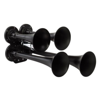 Kleinn Air Horns Kleinn Black Quad Horn/ 12.5In/10In/7.5In/6In - XCR2.0 Coated Zinc Alloy