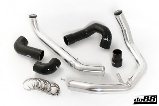 do88 SAAB 9-3 2.0T 2003- OEM Intercooler Pressure Pipes w/Black Hoses