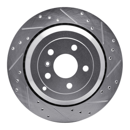 R1 Concepts R1 06-12 Mercedes-Benz ML320 Rear Right Drilled & Slotted Silver Brake Rotor