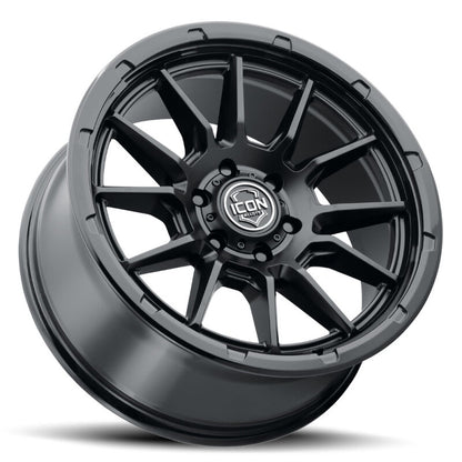 ICON Alloys Cajon 20x9 / 6x5.5 / 16mm / 5.625in BS Double Black Wheel