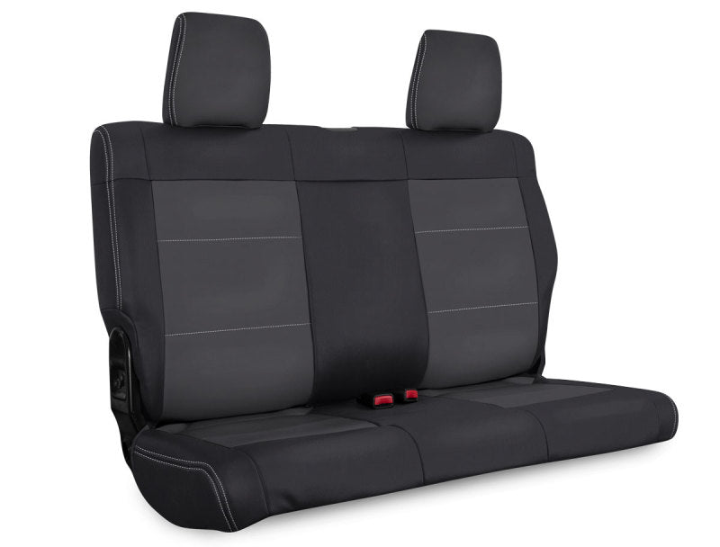 PRP Seats PRP 07-10 Jeep Wrangler JK Rear Seat Covers/2 door - Black/Grey