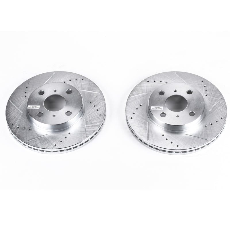 PowerStop Power Stop 04-06 Scion xA Front Evolution Drilled & Slotted Rotors - Pair