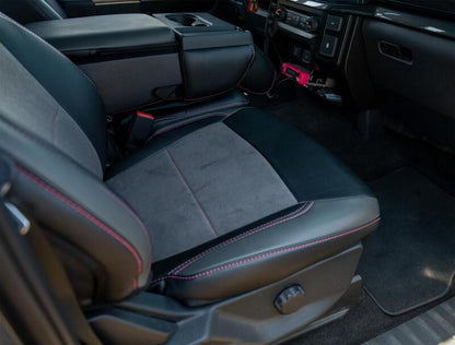 PRP Seats PRP 2021+ Ford 150/ 2023+ SuperDuty Front Seat Covers (Pair) - Black w/ Red Stich