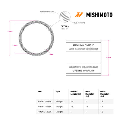 Mishimoto Duracore 4in Straight Coupler