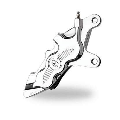 Performance Machine Front 6 Piston Diff Bore Caliper - Chrome