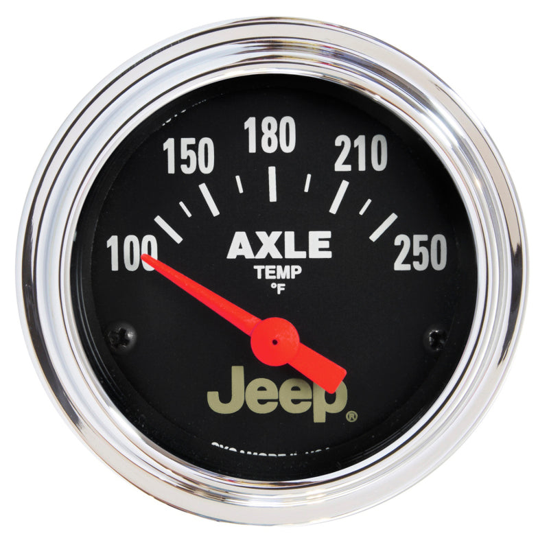 Autometer Jeep 52.4mm Short Sweep Electronic 100-250 Def F Axle Temperature Gauge